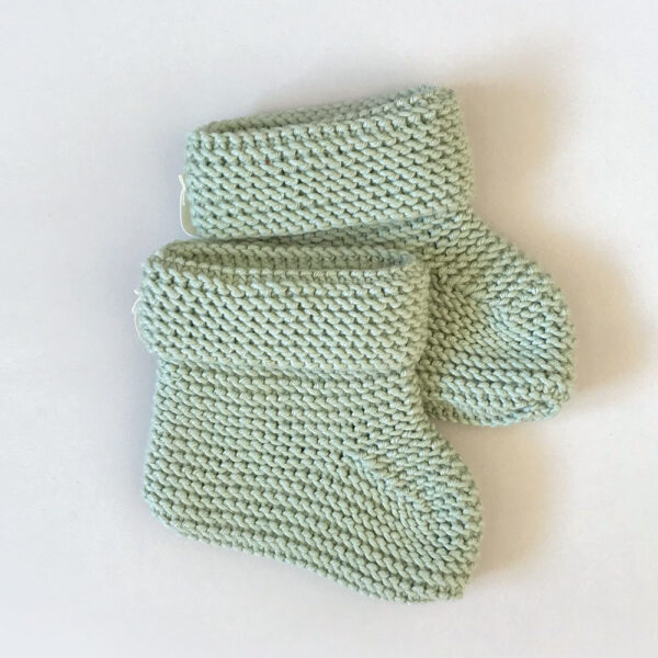 Organic-Cotton-Knitted-Mint-Baby-Socks-1