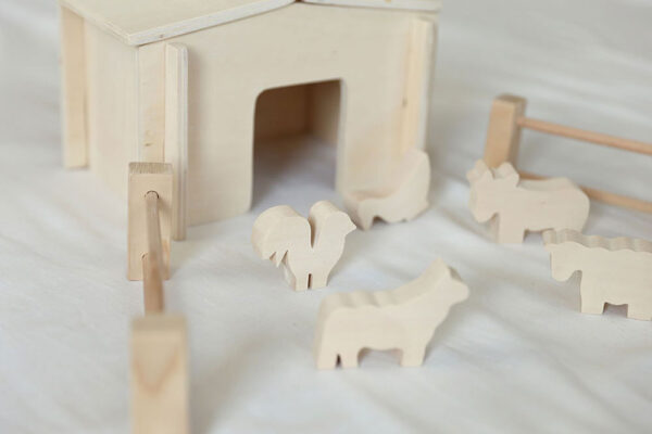 Wooden Toy Animal Farm Set
