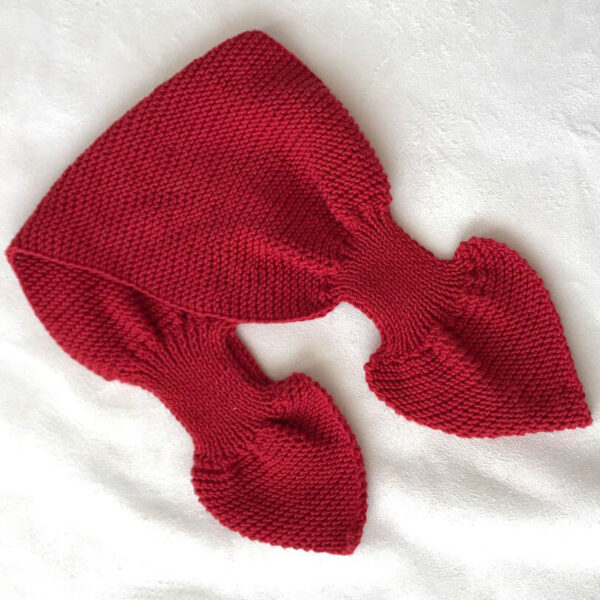 Organic Cotton Red Baby Scarf