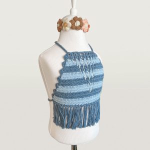 Cotton Hand-Knit Boho Top